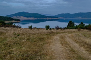 Batak dam resort in Rodopi mountain Bulgaria