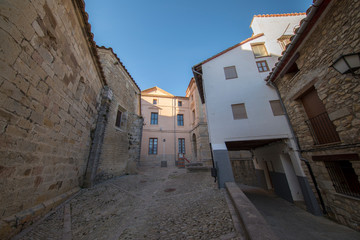Streets through the medieval village of Morella