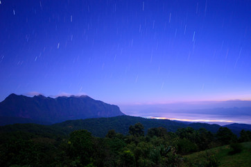 Star on the mountains