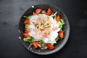 burdock root and radish salad