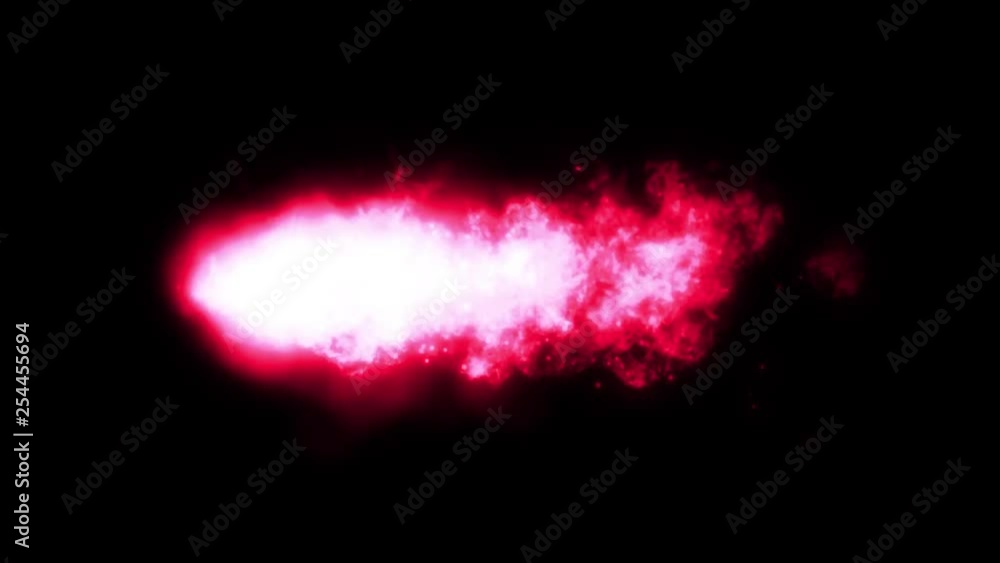 Aufkleber shockwave power fire meteor loop/ shockwave power fire meteor loop/ animation of a powerful fire com