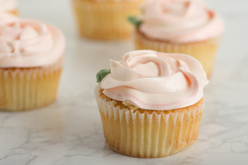 Vanilla Cupcake With Buttercream Rosette