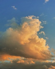 Cloud in Sunset Light