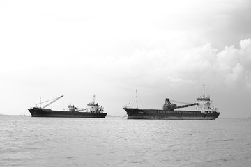 Obraz premium Minimalism Ship