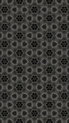 Ornate geometric pattern and abstract colored background