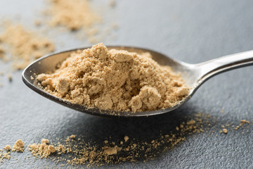 spoon of ginger ground macro