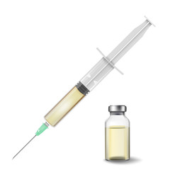 Vector Plastic Medical Syringe