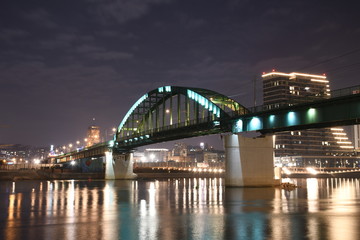 bridge at night