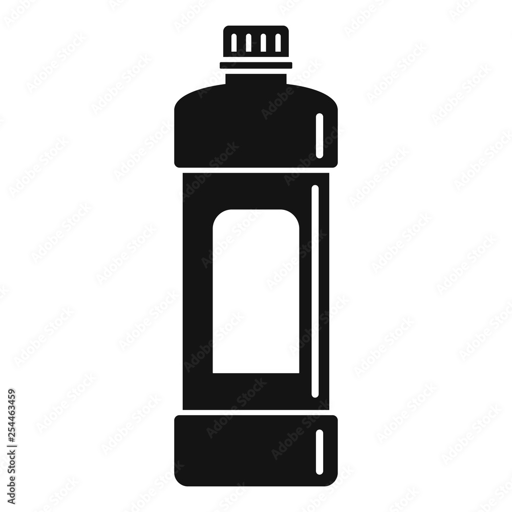Poster whiteness bottle icon. simple illustration of whiteness bottle vector icon for web design isolated o