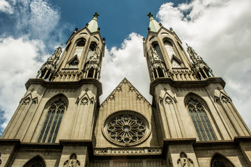 Metropolitan cathedral church of são paulo brazil the most famous church in the city of são palo that attracts tourist from all over the world
