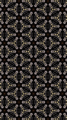 Ornate geometric pattern and abstract colored background