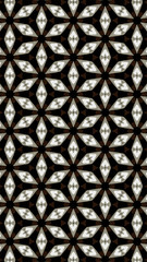 Ornate geometric pattern and abstract colored background