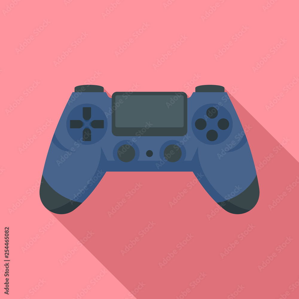 Poster joystick icon. flat illustration of joystick vector icon for web design