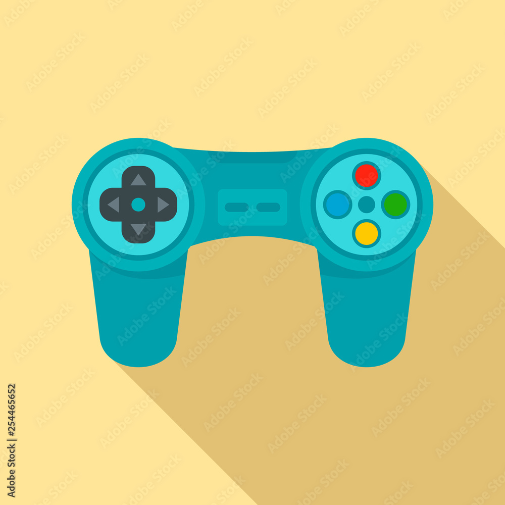 Poster gadget game controller icon. flat illustration of gadget game controller vector icon for web design