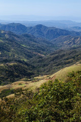 Naklejka na ściany i meble Awesome panoramic view of Monteverde hill, Costa Rica