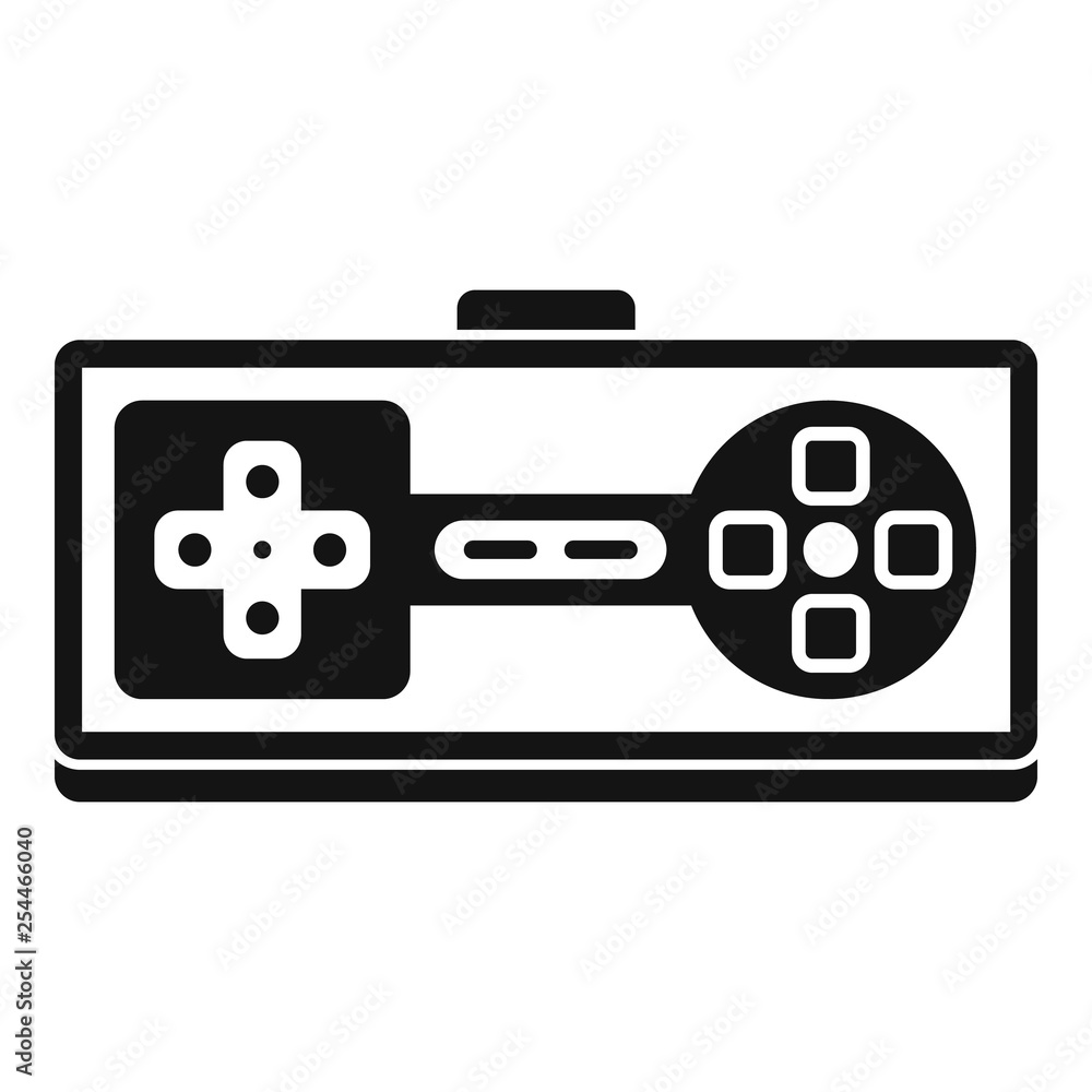 Poster game joystick icon. simple illustration of game joystick vector icon for web design isolated on whit