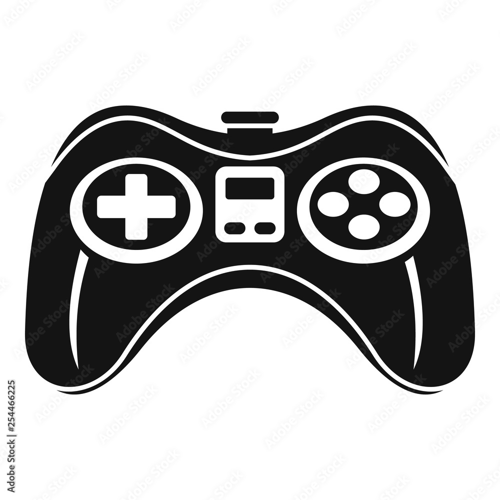 Aufkleber gamepad icon. simple illustration of gamepad vector icon for web design isolated on white background