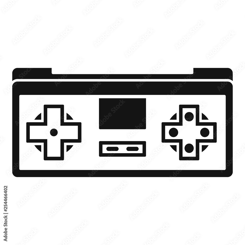 Poster gadget game controller icon. simple illustration of gadget game controller vector icon for web desig