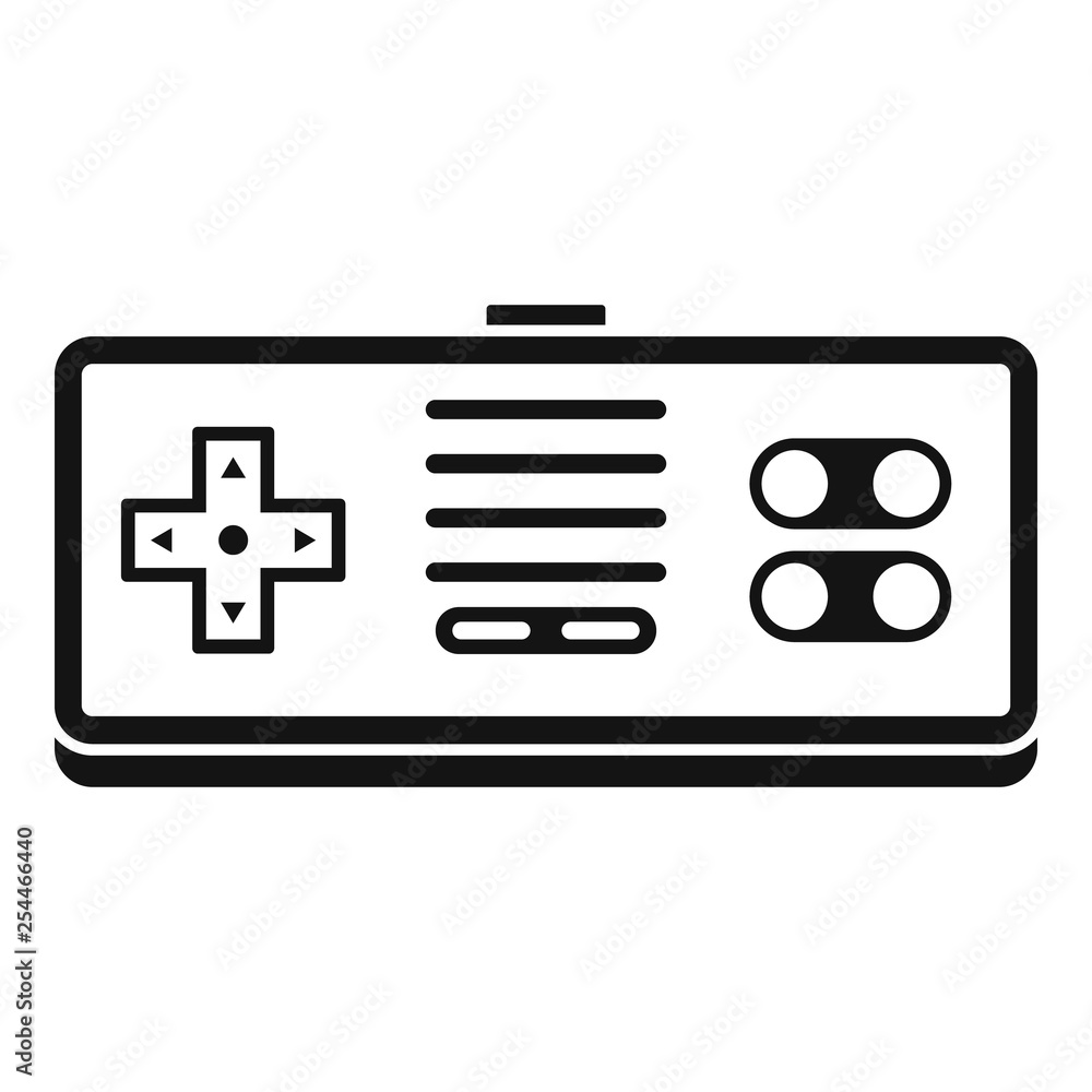 Poster gaming controller icon. simple illustration of gaming controller vector icon for web design isolated