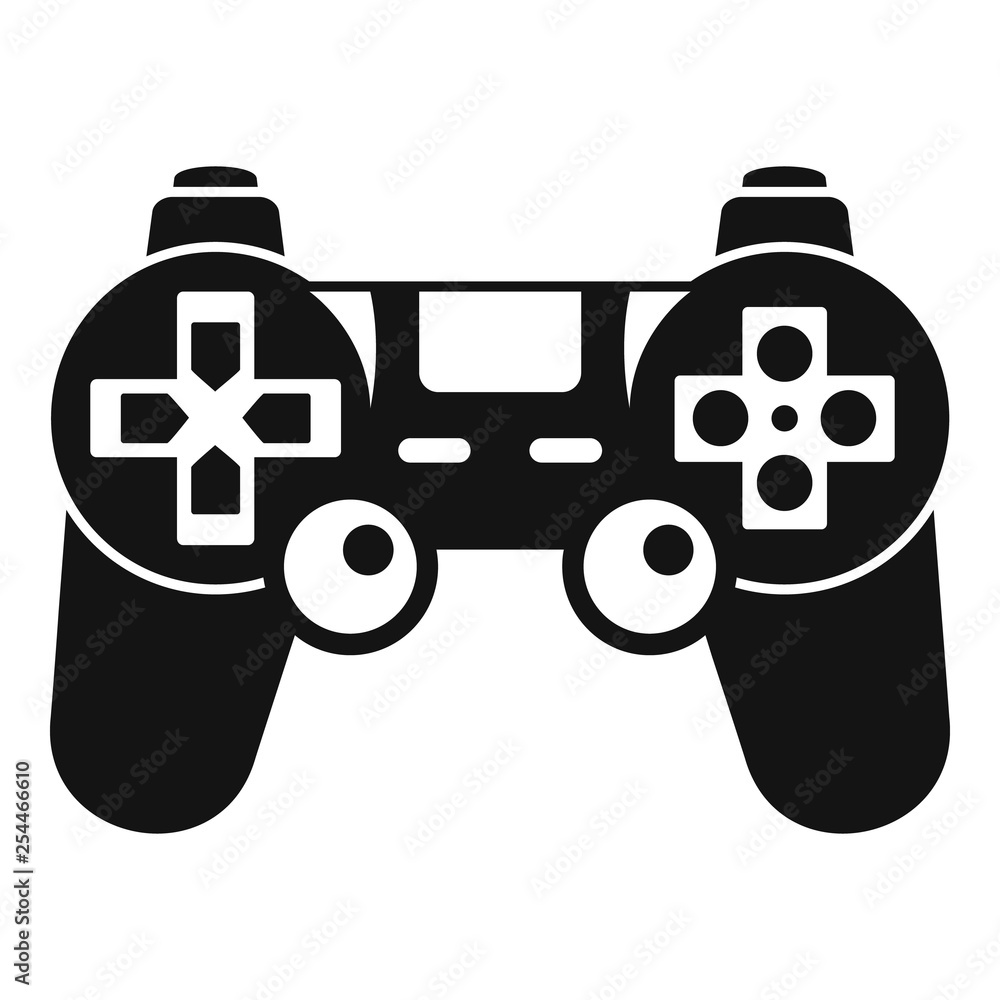 Poster gamepad control icon. simple illustration of gamepad control vector icon for web design isolated on 