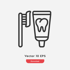 toothpaste icon vector