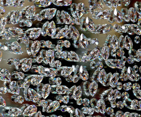 background of many diamonds