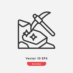 mine icon vector