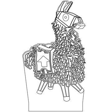 Fortnite Llama Drawing Outline - Wallpaper Fortnite Llama ...