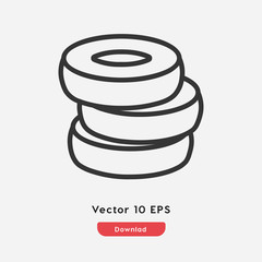 wheel icon vector