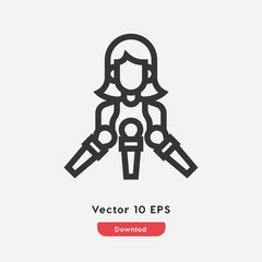 journalist icon vector