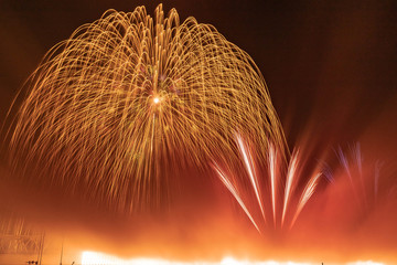 長岡花火 正三尺玉３連発3発目