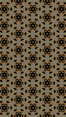 Ornate geometric pattern and abstract colored background