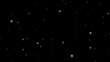 Large and small snow snowflakes winter holiday christmas against black background for overlay vdo design
