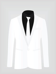 White suit. vector illustration