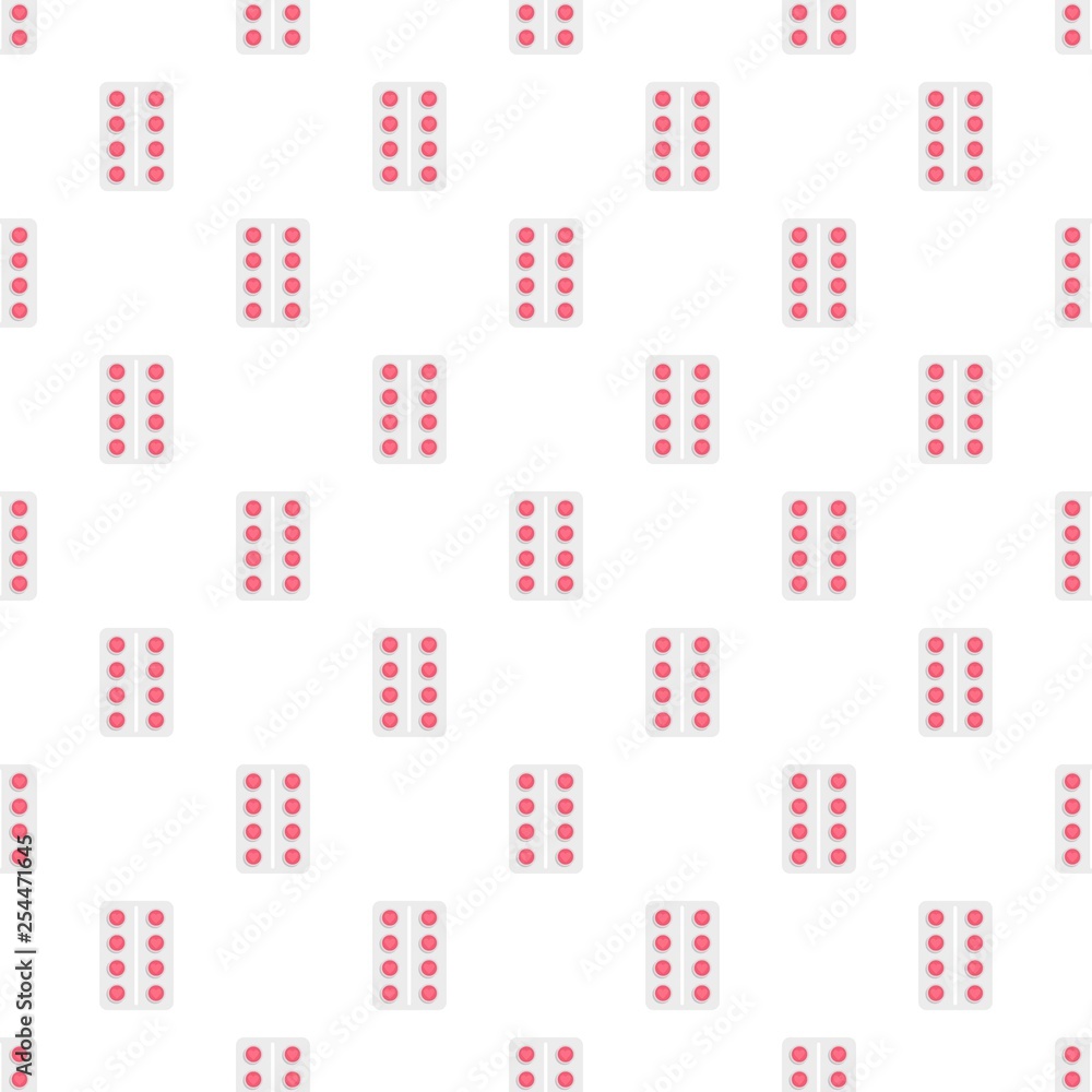 Poster contraception pill pack pattern seamless vector repeat for any web design