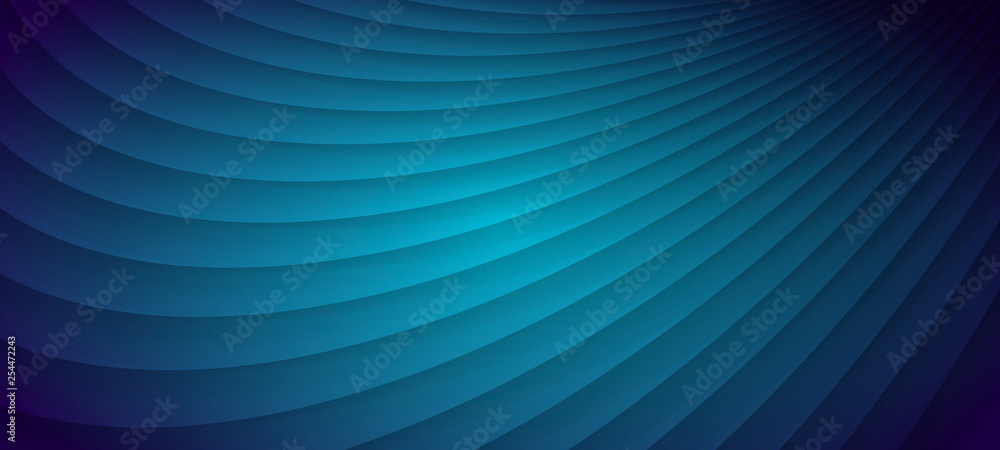 Poster minimal trendy geometric background. round lines vector background - 3d design