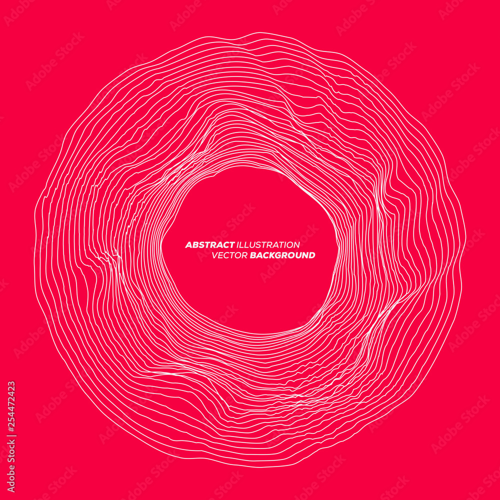 Aufkleber minimalistic design background of abstract background. many random circle with noise effect. vector 