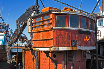 Old fishing boat in harbour