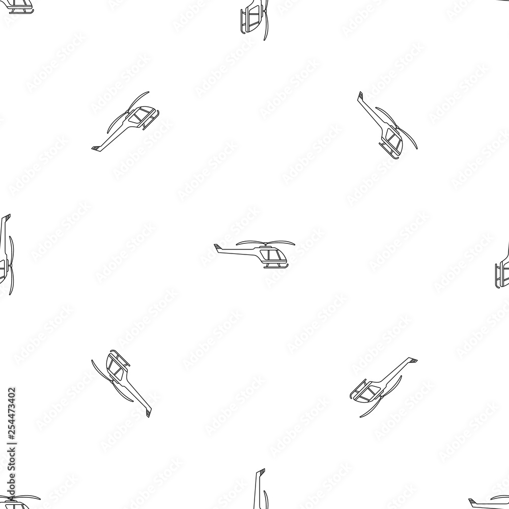 Poster small helicopter pattern seamless vector repeat geometric for any web design