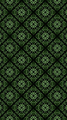 Ornate geometric pattern and abstract colored background