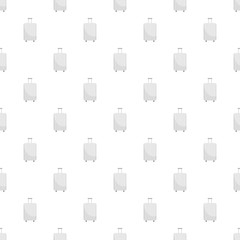 White travel bag pattern seamless vector repeat for any web design