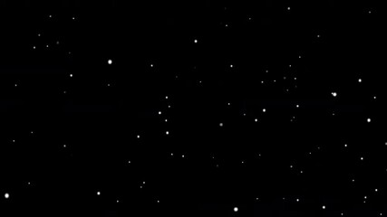 Large and small snow snowflakes winter holiday christmas against black background for overlay vdo design