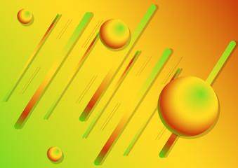 Bright background with rich colours .