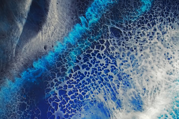 Naklejka premium Part of original epoxy resin art