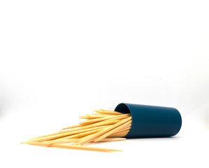Wooden Toothpicks Close Up Background for backgrounds or textures.