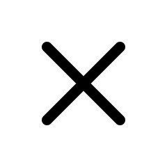 Close vector icon. Delete icon. remove, cancel, exit symbol