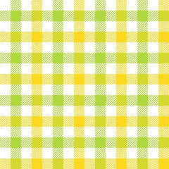 Seamless Pattern Plaid Texture Background, yellow and green