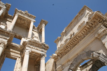 Ancient ruins in Ephesus Turkey