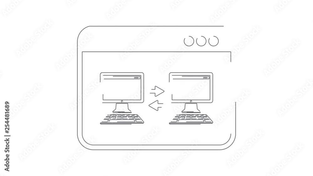 Poster computer connection