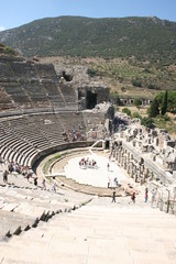 Ancient ruins in Ephesus Turkey